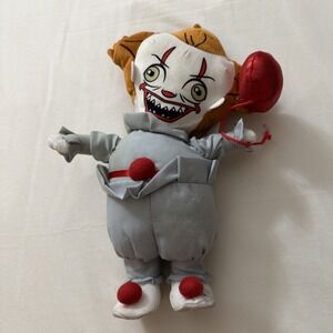 Gemmy IT Animated Happy Shuffle Pennywise Clown Dancing Plush Toy Tested Works